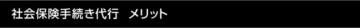社会保険手続き代行  メリット